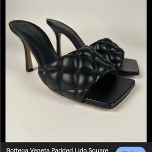 Luxury inspired Black Quilted Heels